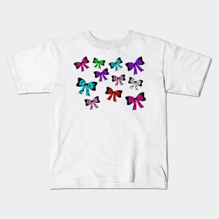 Multi colored bows Kids T-Shirt